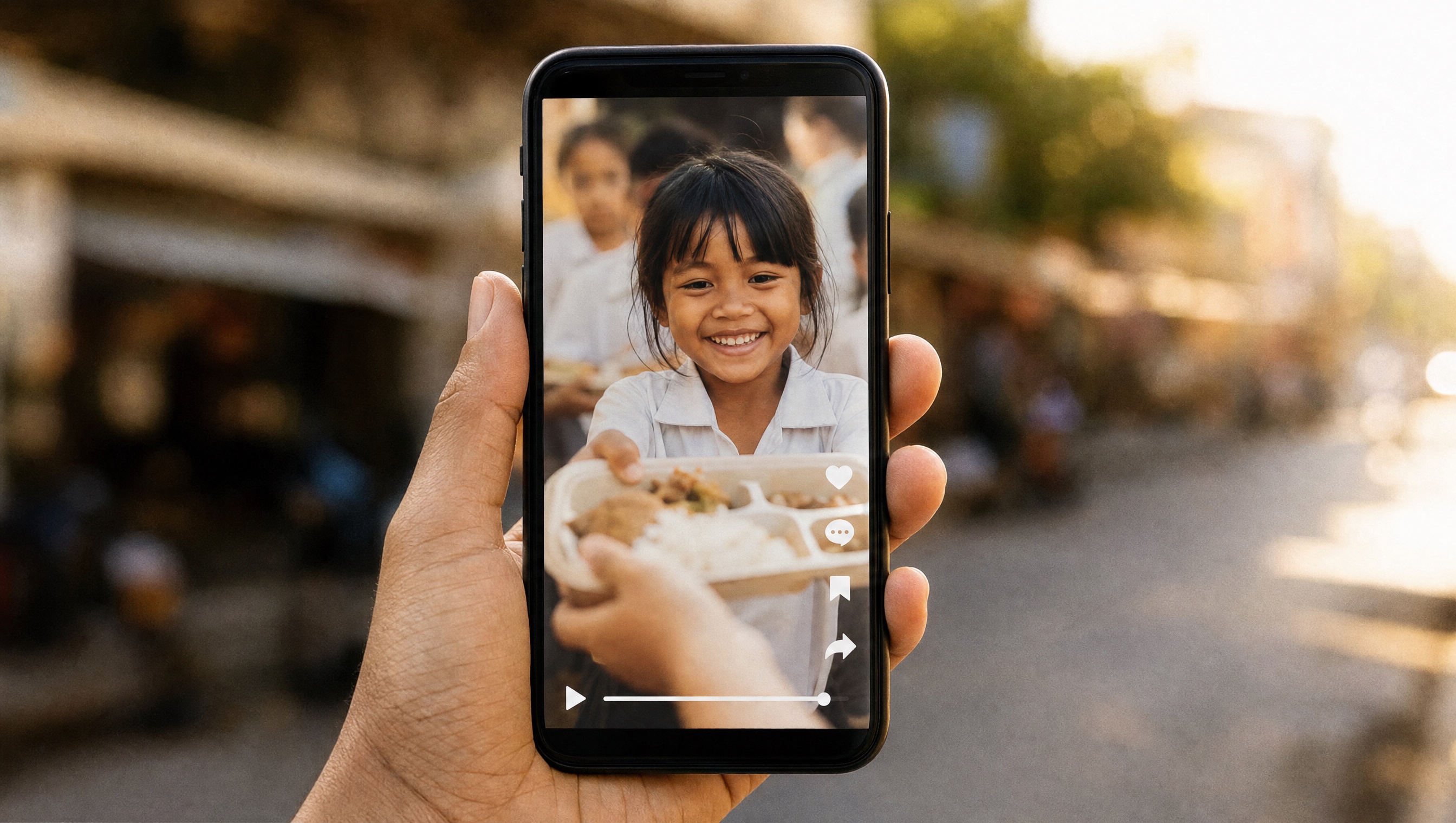 A short-form film playing on a phone